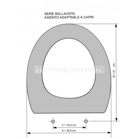 Tapa de WC Bellavista Almina compatible